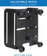 Mount-It! 4.87 8.5 Inch Computer Tower Stand, Adjustable Mobile CPU Stand with Wheels, Heavy-Duty Steel Rolling Cart