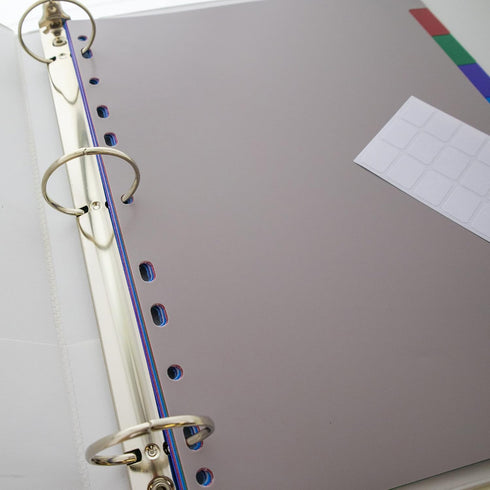 BAZIC Binder Dividers with 10 Color Tabs, 8.5" x 11", Plastic Index Divider with Tab for 3 Ring Binders, 10/Pack