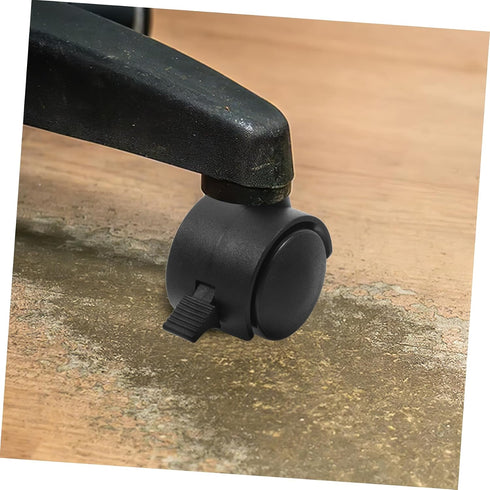 4pcs MAGICLULU Heavy Duty Pu Caster Wheels with Brakes Replacement Wheels for Cart and Furniture Quiet Rolling Design