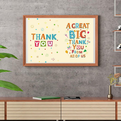 Gosknor 15.75x10.63in Large Thank You Card, Big Thank You Jumbo Giant Greeting Card Farewell with Envelope Retirement