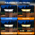 4x4 2 Pack, 4 4x4 3.5x3.5 Ip67 96 Post Solar Lights Lighting Modes Solar Post Cap Lights for Wood/Vinyl Posts