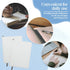 Zonon Sublimation Journal Blank Notebooks A6, 190 Pages Thick Faux Leather Notebooks for Office Supplies, White