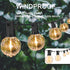 50 2.2 Inches, ADIIL PCS Q Hanger Hooks with Safety Buckle, Windproof Screw Hooks for Hanging Outdoor String Lights