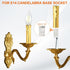 3.94 9 E14 Bulb PATIKIL Tall Candle Covers Sleeves, Pcs Metal Chandelier Socket Sleeves with Dripping Candelabra Base