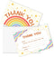 FTRZX Boho Kids Thank You Cards, Boho Rainbow Thank You Card For Baby