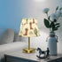(Bulb Included),7.9x12.6in Table Lamp Cowboy Christmas Cactus Boots Desk Lamp with Fabric Shade Tablelamp for Bedroom