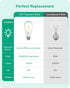 EDISHINE 6 Pack Dusk to Dawn LED Outdoor Light Bulb, Vintage Styled ST64 LED Edison Filament Bulb, 700LM 5000K Warm