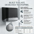 Commercial 10.8" 3.5" 8" interhasa! Paper Towel Dispenser Wall Mount - ADA Compliant Multifold Trifold & C-Fold Hand