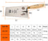 KSEIBI 281380 Narrow Bucket Brick Trowel - 8 Inch Wooden Handle Square Tip Bricklaying Trowel