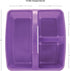 Teacher Created Resources Purple Portable Plastic Storage Caddy 6-Pack, 3 Compartment for Classrooms, Kids Room, Office