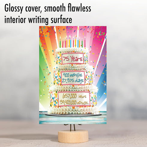 NobleWorks Funny 75th Birthday Card - 75 Year Old Humor Notecard for Milestone Birthdays Celebration
