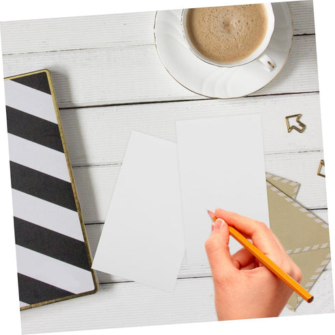 5sets 200pcs*5 DOITOOL Blank White Note Cards Index Cards White Blank Flashcards Memo Scratch Paper Study Memo