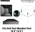 6X6 Post Caps for 5.5inx5.5in Wood Fence Post, Water-Proof UV-Proof Durable PP Plastic Decking Post Top Cap Cover with Mounting Screws, 4 Pcs, Black