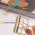 Gold Wire Binder Clips, 18 Pcs, 20 Pcs Cute Paper Clips Set, Assorted Sizes, Office Clamp Clips