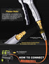 JASTIND Upgrade Air Blow Gun with Adjustable Nozzle, 27 Inches Extension, 4.9 Inches Steel Air Flow Nozzle, High Volume