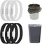 HYLIYAKI Trash Can Bands, Garbage Can Bands Fit 8-30 Gallon Trash Cans, Durable