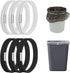 HYLIYAKI Trash Can Bands, Garbage Can Bands Fit 8-30 Gallon Trash Cans, Durable