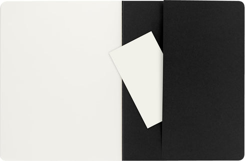 Moleskine Cahier Journal, Soft Cover, XL (7.5" x 9.5") Plain/Blank, Black, 120 Pages (Set of 3)