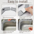 HARSKIYER 100 Triangular Kitchen Sink Rack with Disposable Mesh Bags, Triangle Sink Food Catcher, Gray Kitchen Corner