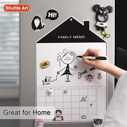 Shuttle Art Dry Erase Markers, 120 Pack Black Whiteboard Markers with 2 Erasers, Chisel Tip for Writing on Whiteboards