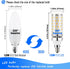 E12 100W Bulbs, E12 12W Bulbs T6 C7 1200lm, 2700k E12 Bulbs, Non-Dimmable, 4Pack Heifymi Equivalent Led Candelabra Led