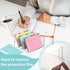 DLUGOPIS 4x6 5 150 Index Card Holder Acrylic Index Card Organizer Clear Index Card Box Flash Card Holder with Index