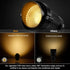 5W 110V IP65-3000K 5ft (2 Pack) LemonBest Landscape Lights - Outdoor Spotlight - Waterproof Warm White LED Landscape
