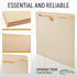 Manila File Jackets - Flat-No Expansion - Letter Size - 10 Pack