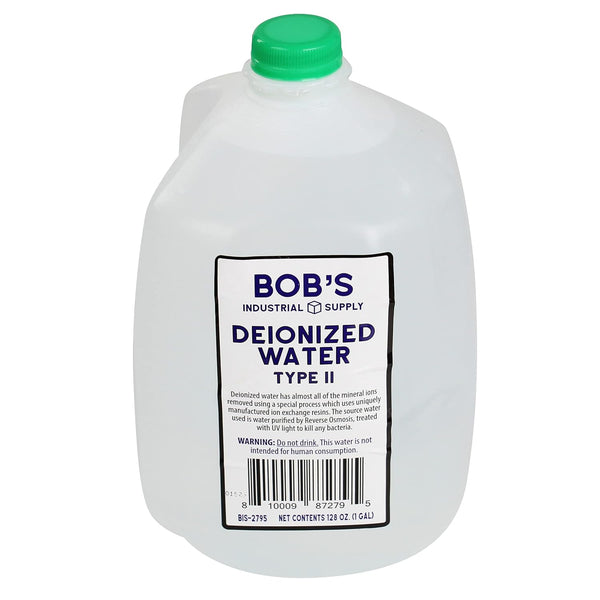 BISupply Deionized Water Gallon Type 2 Jug, 1 Gal Type II Demineralized Sterile Distilled Water
