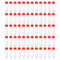PATIKIL 60 Pack 30mL Plastic Test Tubes with Screw Cap for Lab Storage, Red Clear Vial Container