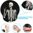 Britimes Ergonomic Mouse Pad with Wrist Support, Black Human Skeleton Skull Non-Slip Base for Home Office Gaming