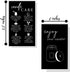 Handmade Candle Care Instruction Card - 50 Pack for Candle Makers, Black with White, 3.5 x 2 inches