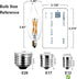 B10-C32 E12 Bulb 4W 2700K 12pcs Non-Dimmable LED Candelabra Warm White, Flicker-Free Long Last Energy for Wax Warmer