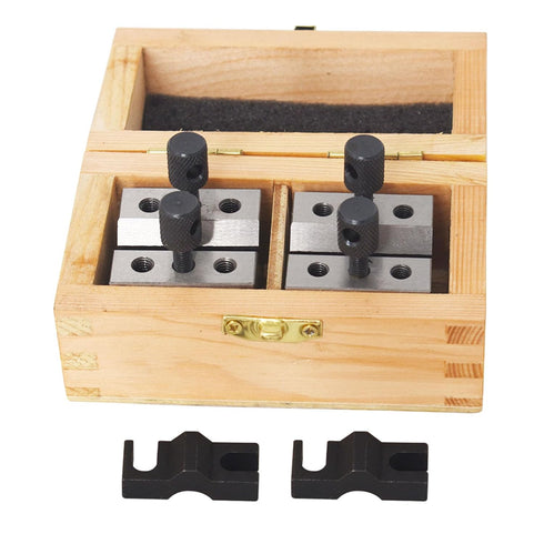 GXYWADY V-Block Multi-Purpose Gauge - 1-3/8 x 1-3/8 x 1-3/16 Inch Mechanics Tool, 4 Pcs