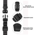 Ayaport 4 Pack Utility Straps with Buckle, 40" Quick-Release Adjustable Nylon Straps, Black