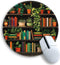 Gctriki Small Mouse Pad for Desk with Bookshelf Design - Cute Office Decor
