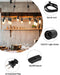 5.9ft 360W E26/E27 3-Pack Extension Hanging Lantern Cord Cable, HESSION Lamp Cord -MAX - On/Off Switch Black Pendant
