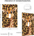 Ntyfur (2) 1 3X5 Cute Giraffe Wall Plate Gang Toggle Light Switch Cover Single Toggle Faceplate Decor