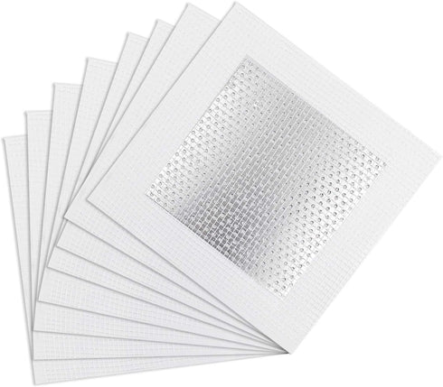 8pcs Drywall Patch Kit, 4" x 4" Self Adhesive Aluminum Wall Repair Patches for Drywall Repair