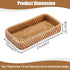 8.3 4.7 BTSKY Small Remote Basket for Coffee Table Entryway Living Room Rattan Serving Tray x Handwoven Wicker Baskets