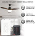 Humpptom Fan Remote Control Kit, Small Size Receiver Ceiling Fan Remote Control Control for Hunter/Harbor