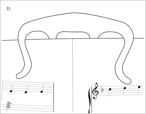Music Book Clip, Page Holder for Sheet Music Stands & Pianos