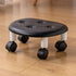 Keebgyy Round Low Rolling Stools, Universal Wheels Stools, Round Rolling Stool, Universal Wheel Small Roller Swivel