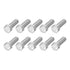 Hex Bolts (1/2-13x2") 10Pcs - 304 Stainless Steel Fully Threaded Hex Head Screw Bolt for Furniture Repair