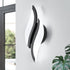 CANEOE Modern LED Wall Sconce 6000K Black Indoor Wall Light Fixtures Acrylic