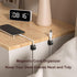 10 Pack Cord Organizer, Magnetic Cable Management, Cord Holder for Desk, Adhesive Cable Clips Wire Keeper