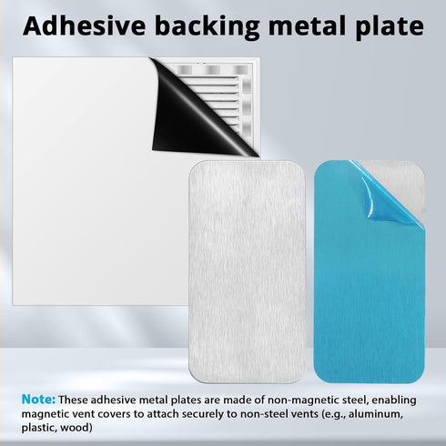 Peacetream 30 Backing1.18" 2.36", Pcs Adhesive Metal Strips for Magnets, Metal Plates for Magnetic Mount with Strong