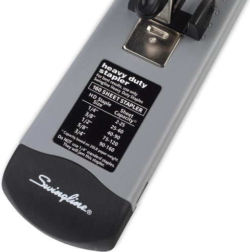 Swingline Heavy Duty Stapler, Jam Free, Metal, Black and Gray, 160 Sheet Capacity (39005)