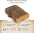 NomadCraftsCo. Vintage Leather Journal with Gift Box, Old Leather Bound Sketchbook, Perfect for Writing and Drawing
