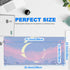 Desk Mat, Anime Moon City Night Scene Extended Gaming Mouse Pad, 31.5"x11.8" Big Mouse Pad for Home Office Work